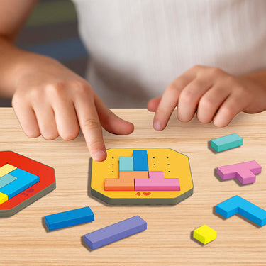 PuzzleGenius | Aprender y jugar al mismo tiempo - Juego de construcción Tangram 3D para niños